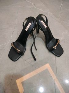 Women Black Embellished Heels