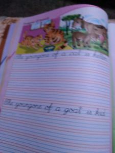 Cursive Writing Book With Coloring Bookk
