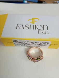 Rose Gold Plated Zirconia Ring