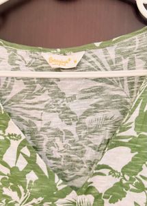 Floral Tie-Front Crop Top