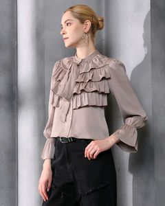 Shein Flounce Sleeve Textured Tailored Fit Layered