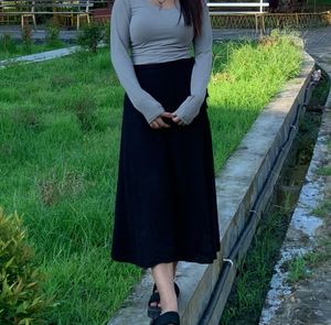 Wrap Around Midi Skirt