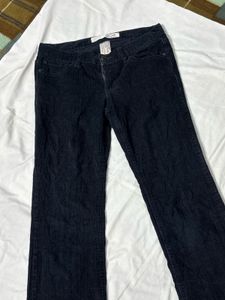 Black Corduroy Bootcut Pants