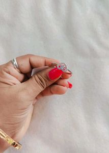 Combo 925 Sterling Silver Heart Ring With Hallmark