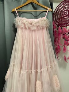 Pink Barbie Gown With Dupatta 🎀
