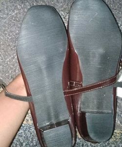 Coffee Brown Patent Leather Mary Janes