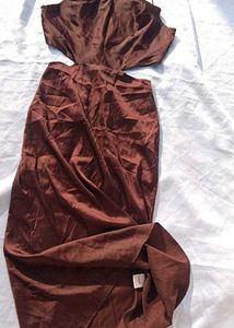 Brand New(Urbanic)Coffee Brown 🤎 Satin Slip Dress