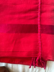 Raw Mango designer Red Saree