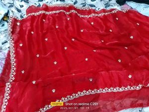 Elegant Red Saree