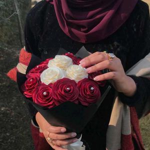 Handmade Ribbon Rose Bouquet 🎀💐