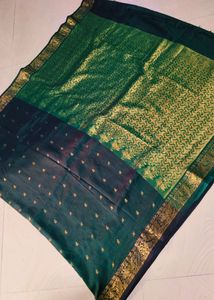 Cotton Blend Pure Gadwal Saree