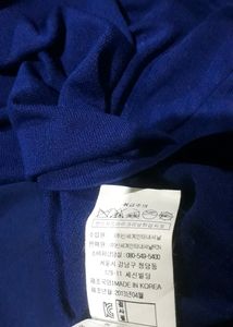 Stylish Electric Blue Korean Tops