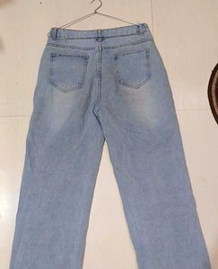 Ripped Wide Leg Jeans