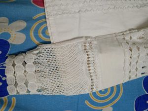 White Lace Detail Blouse