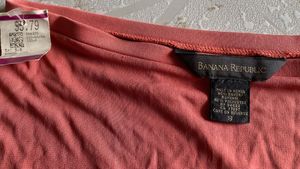 Banana Republic Coral Ruffle Hem Skirt - Size S