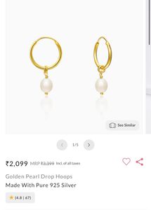Giva Golden Pearls Earrings ✨💗🤌🏻