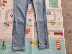 Light Blue Colour Skinny Fit High Rise Jeans