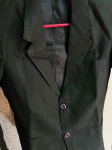 Women Solid Single Brested Formal Blazer