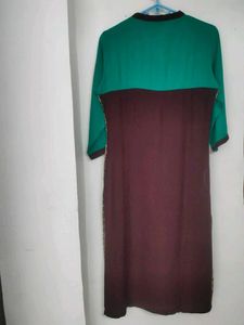Libas Green &amp; Brown Kurta