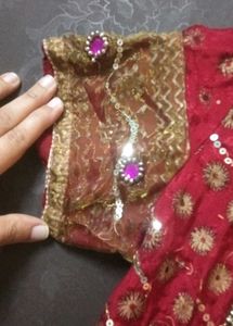 Red Embroidered Dress