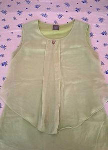 Green Sleeveless Top