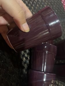 Set of 6 Mehroon Ceramic Tea Glasses