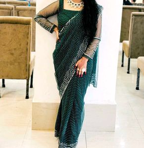 Elegant Green Saree