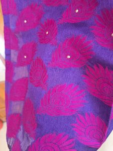 Purple &amp; Blue Embellished Salwar Kameez