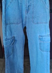 Light Blue Cargo Jeans