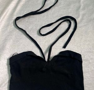 Black  Crop Top