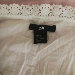 H&amp;M white top 🎀