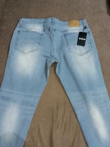 Shein Full Length Heavy Distress Skinny Jeans