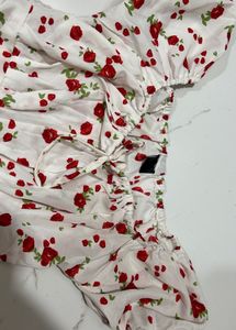 cute Floral Off-Shoulder Dress
