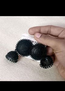 Black Jhumka Earrings