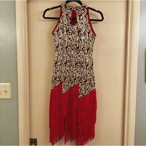 Glamorous Sequin Fringe Flapper Dress