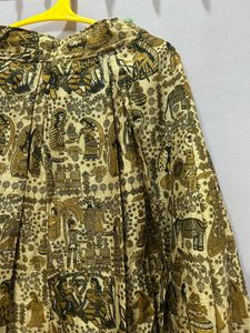 Black Lace Sheer Blouse With Lehanga