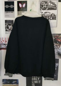 Premium Oversized Black Sweatshirt with Bold Minim