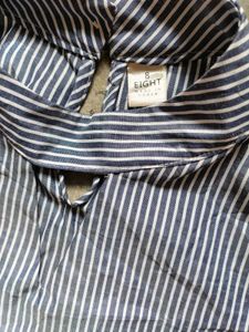 casual striped sleeve shirt