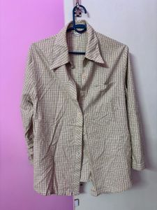 Vintage Plaid Button-Up Shirt
