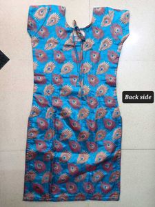 Peacock Print Kurta