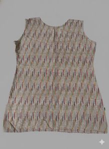 Patterned Sleeveless Top