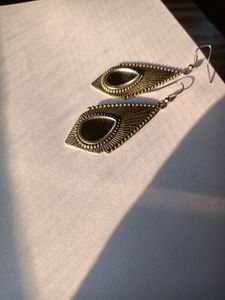 Metallic Oxidised Earrings