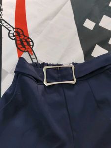 Navy Blue Culotte Pants
