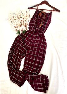 Burgundy Jumpsuit