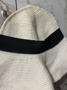 Straw Hat with Black Band