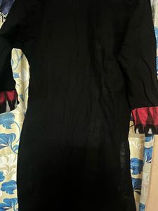 Ikkat Black And Red kurti