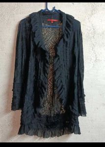 Patterned Knit Cardigan