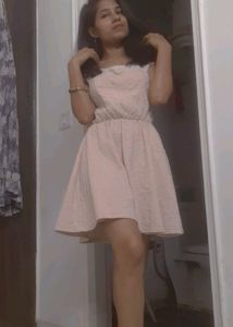 Nude Colour Midi Dress