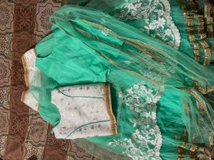 Green Lehenga For Girls