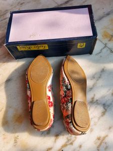 Embroidered Printed Ballerinas